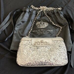 My Flat in London- sparkly purse with dust bag